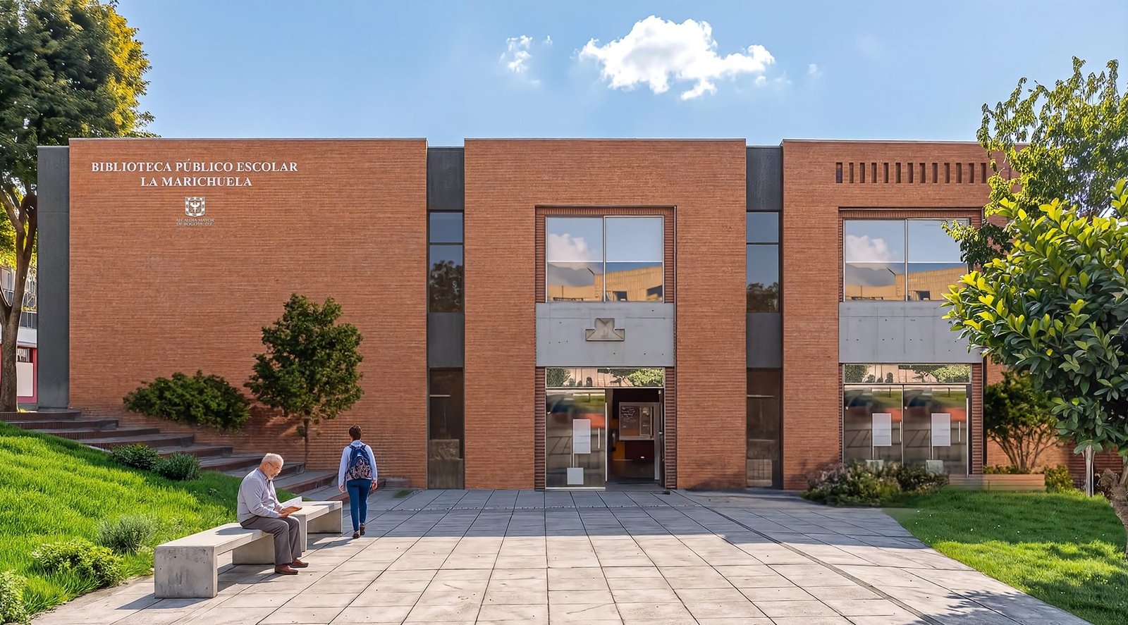 La Marichuela Library, Bogotá, Colombia: education project, view 1