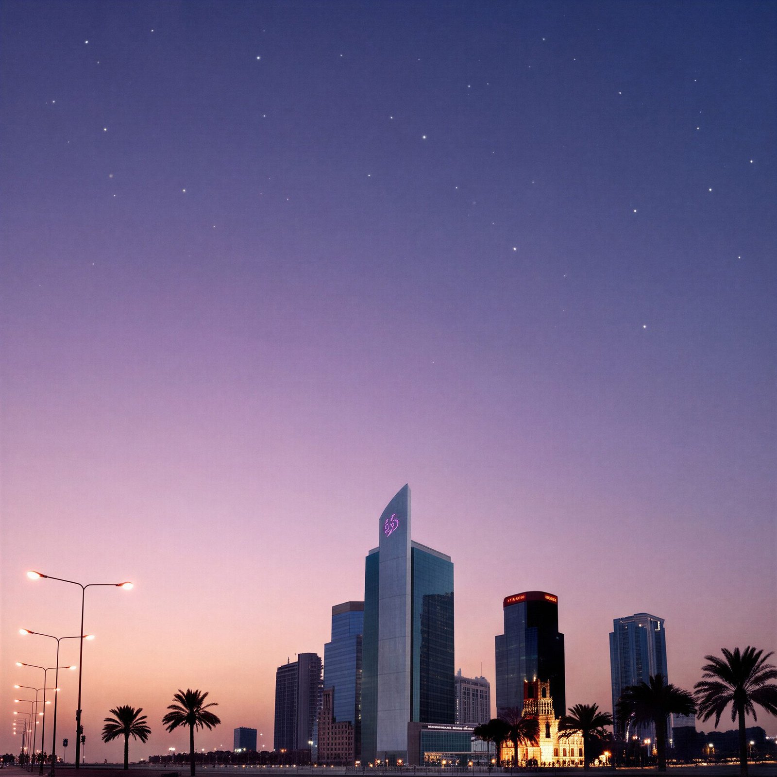 Commercial Bank of Qatar Tower, Doha, Qatar: commercial offices project, LOM, view 1
