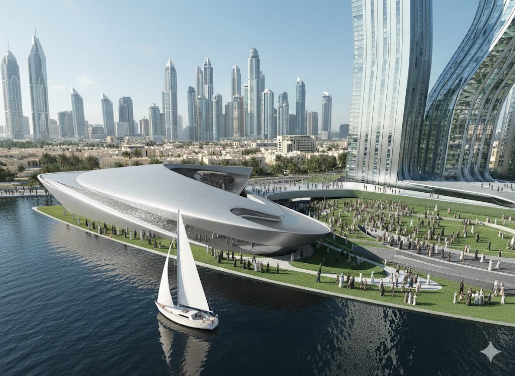 Dubai Cultural Centre, Dubai, UAE: cultural project, Zaha Hadid Architects, view 1