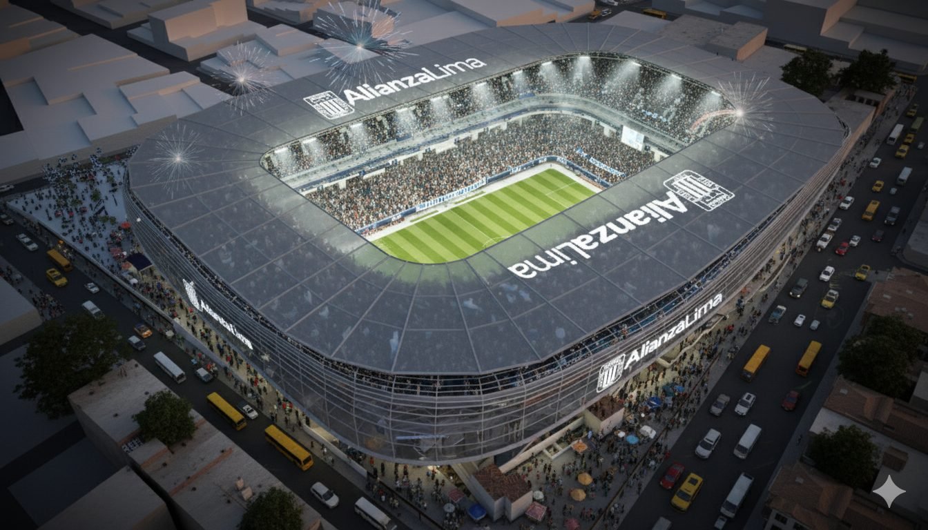 Football Stadium, Lima, Peru: sports project, view 1