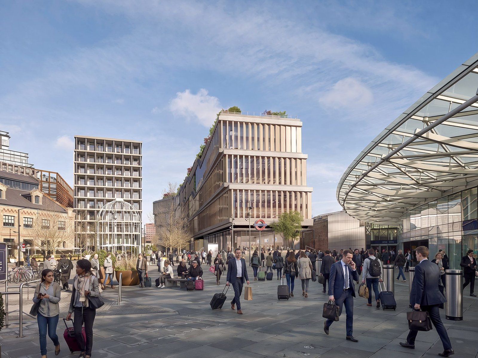 Google King's Cross, London, United Kingdom: corporate hq & campus project, Heatherwick Studio · BIG, view 1