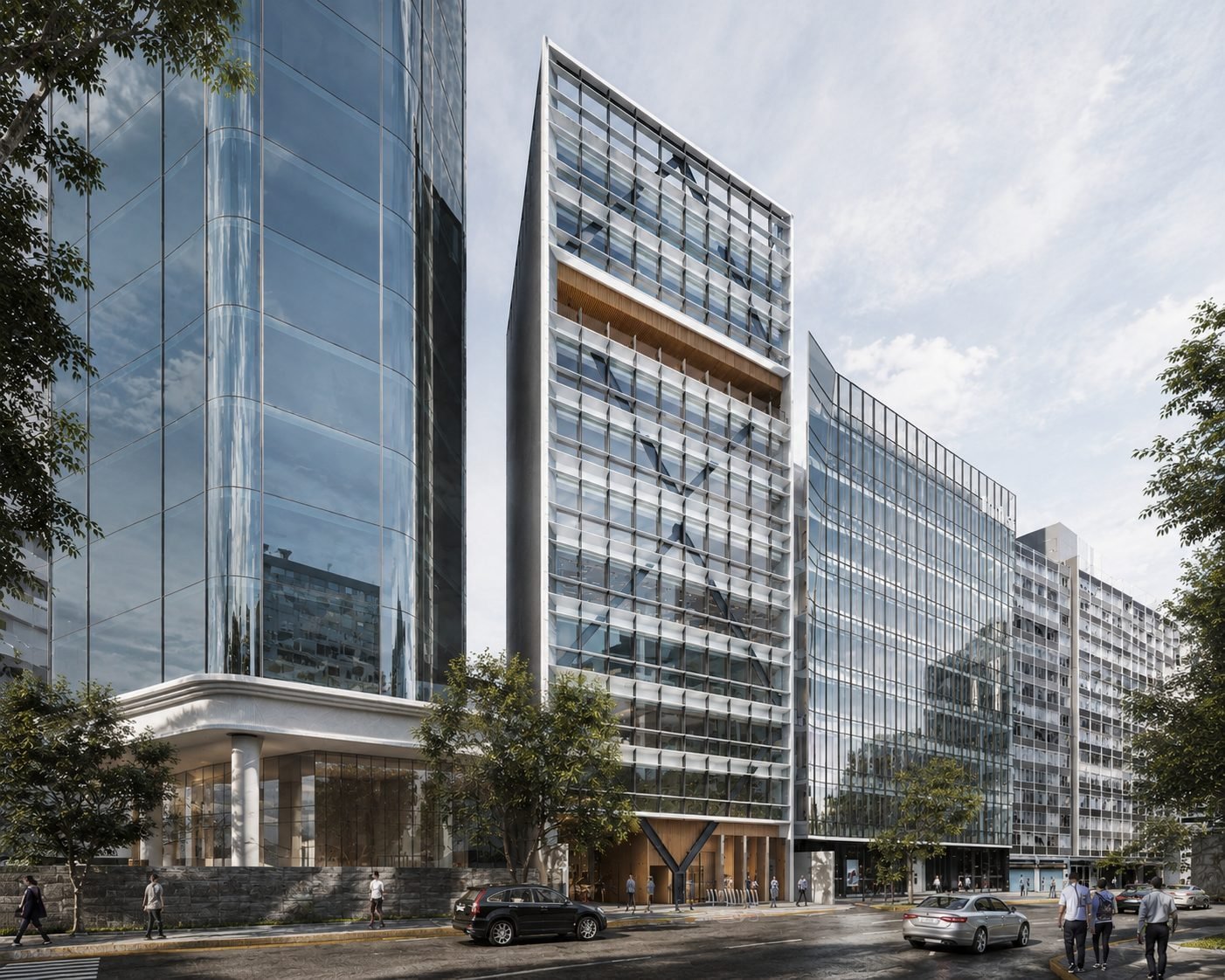 Office Tower, Lima, Peru: commercial offices project, view 1