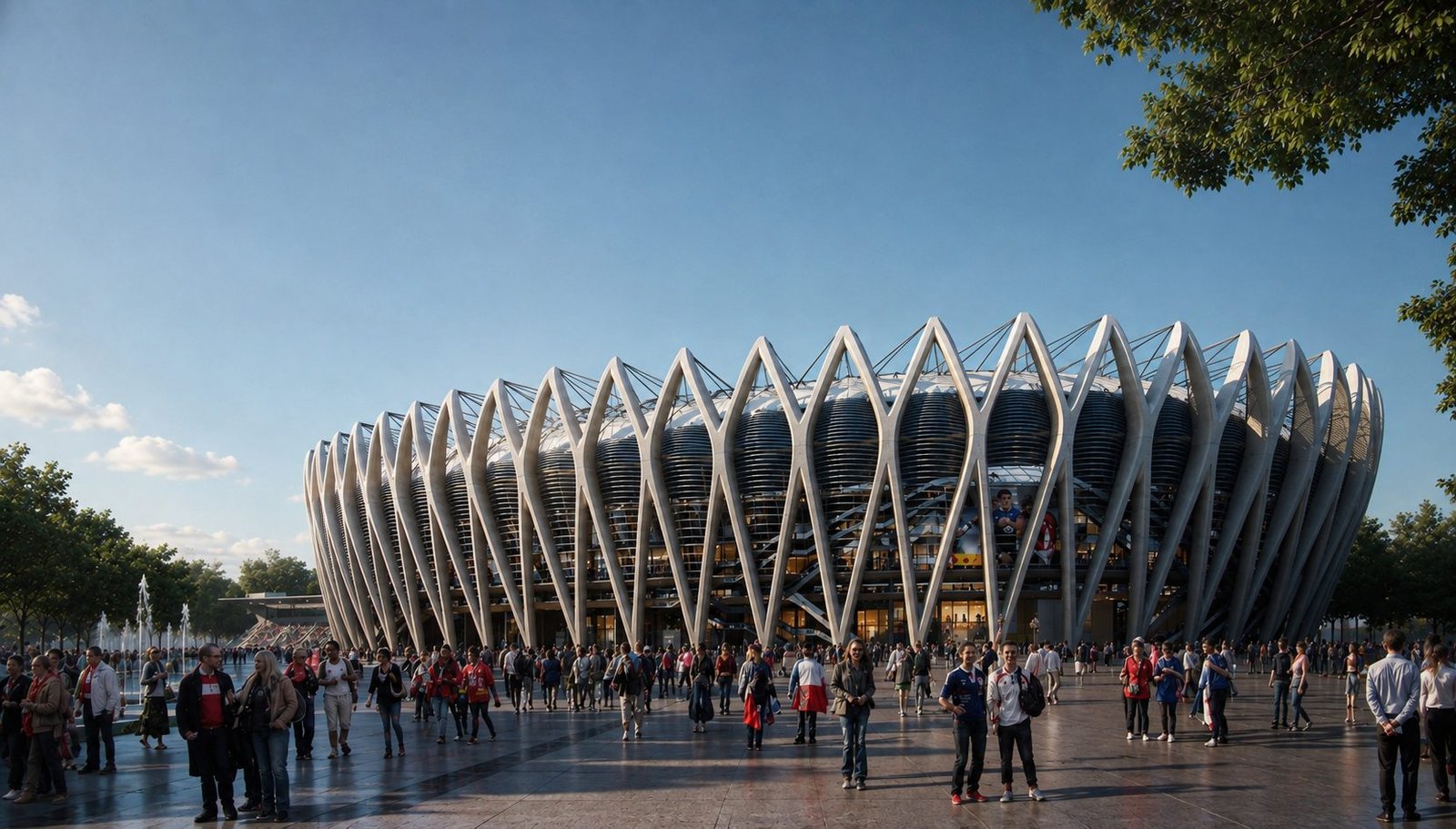 Rugby Stadium, Paris, France: sports project, Foster + Partners, view 1