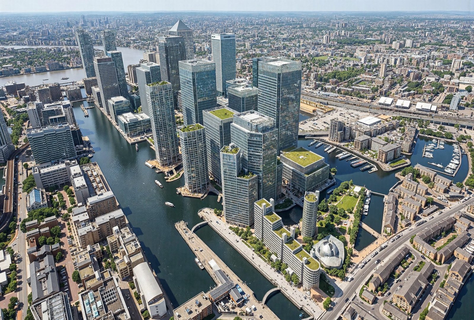Wood Wharf Masterplan, London, United Kingdom: masterplanning project, RSHP, view 1